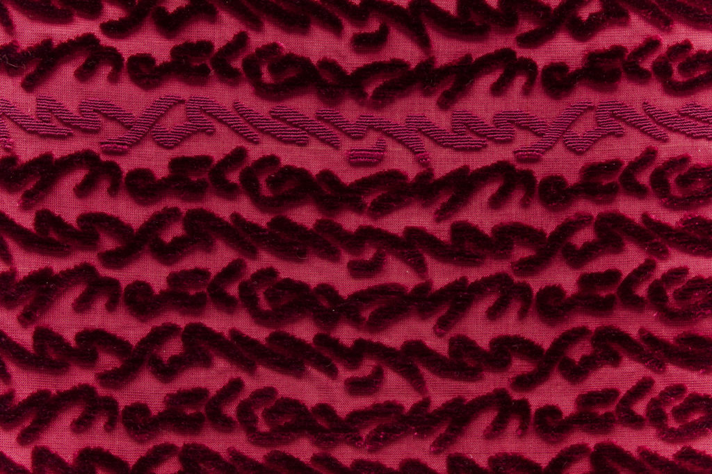 Hand cut velvet