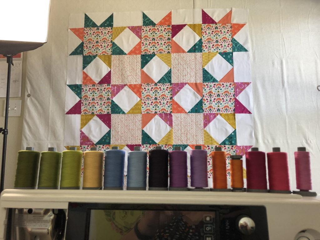 Design wall with quilt