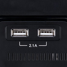 two usb charging ports
