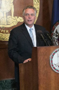 Virginia Gov. Terry McAuliffe announced Monday that 20 teachers would undergo a five-day cybersecurity 'boot camp.' (Courtesy of the governor's office)