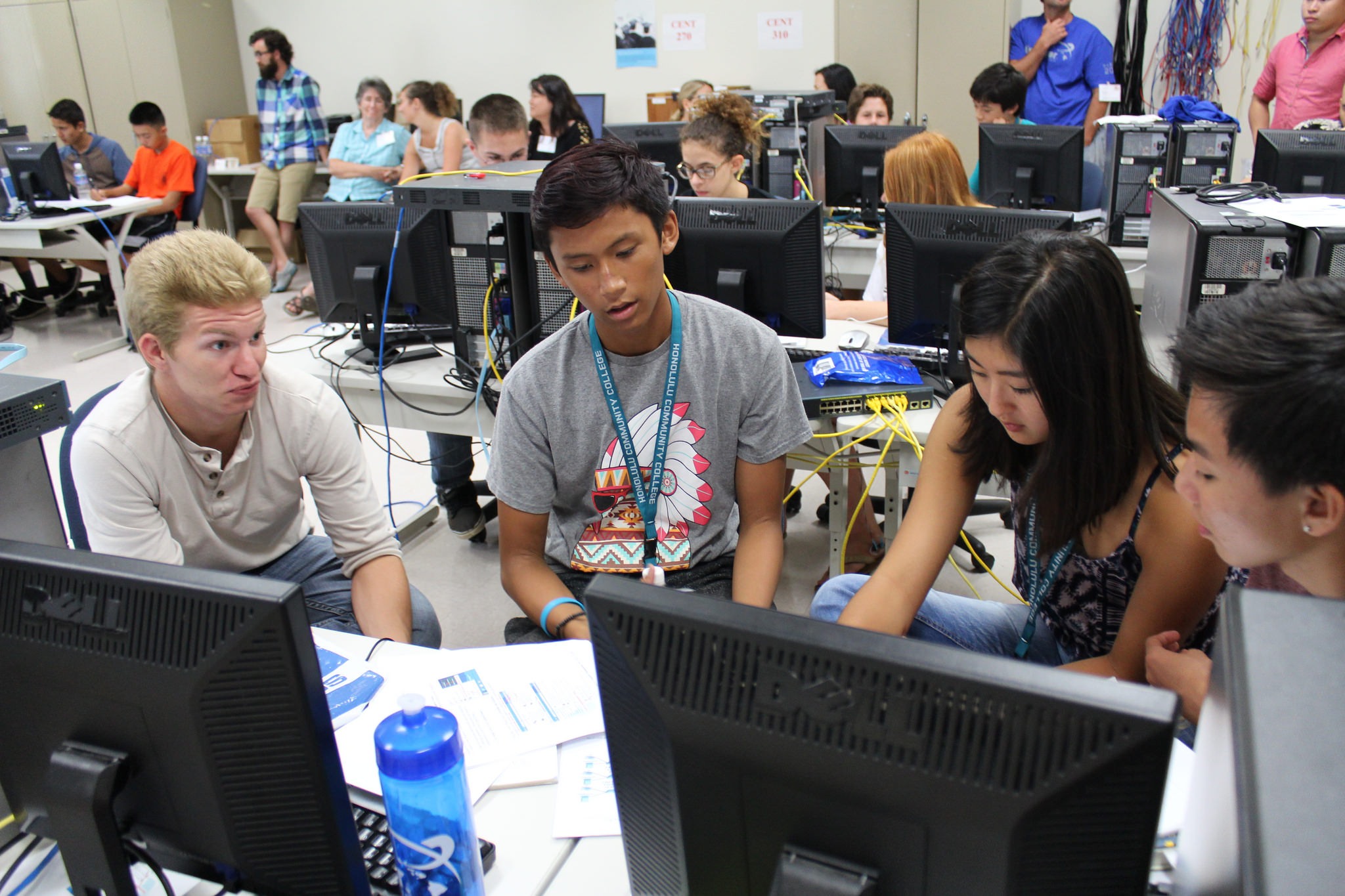 High school students participate in an NSA GenCyber Camp in Hawaii. The agency has done more to get K-12 and college students involved in cybersecurity. (Courtesy NSA)