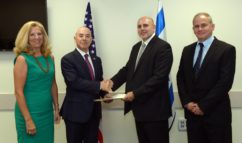 DHS' Suzanne Spaulding and Alejandro Mayorkas meet with Israeli officials after signing a cyberthreat information-sharing agreement