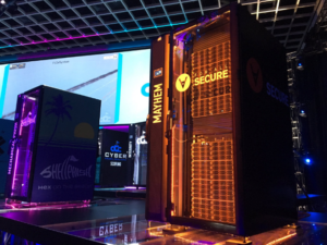 “Mayhem” bested six other competitors in front of 5,000 computer security professionals Thursday night at the Paris hotel in Las Vegas. (Greg Otto)