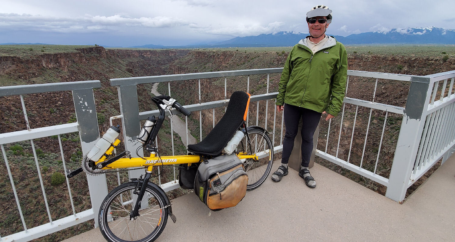 Day 8 Ojo Caliente to Taos, Rio Grande Manby hot spring