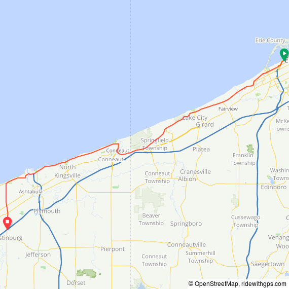 Day 94 Austinburg, OH Two Far 2018 Trailing through the Rust Belt