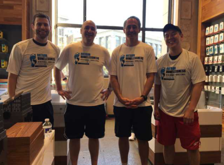 Morgan Lewis hits the treadmill for the homeless 