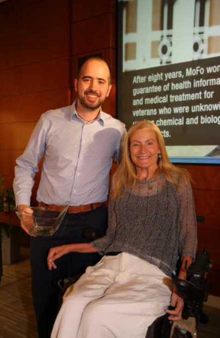 Morrison & Foerster honors associate’s pro bono work