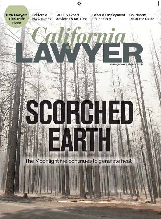 California Lawyer Archives - Feature Story: Moonlight Fire Singes Prosecutors