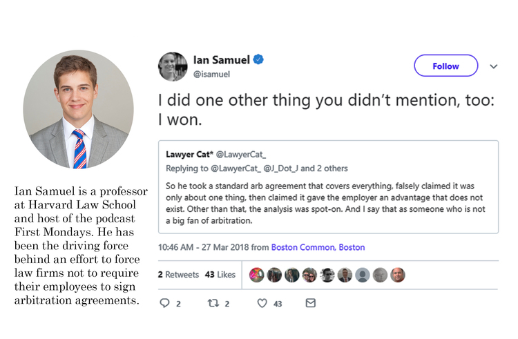 Law firms are no match for a professor and his Twitter