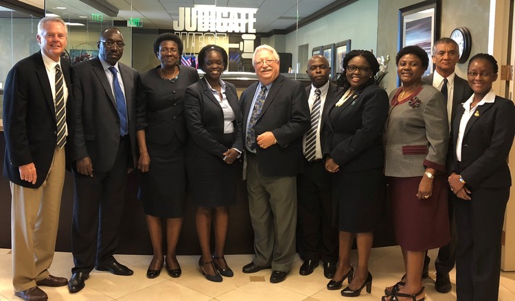 Ministry of Justice from Uganda visits Judicate West in LA