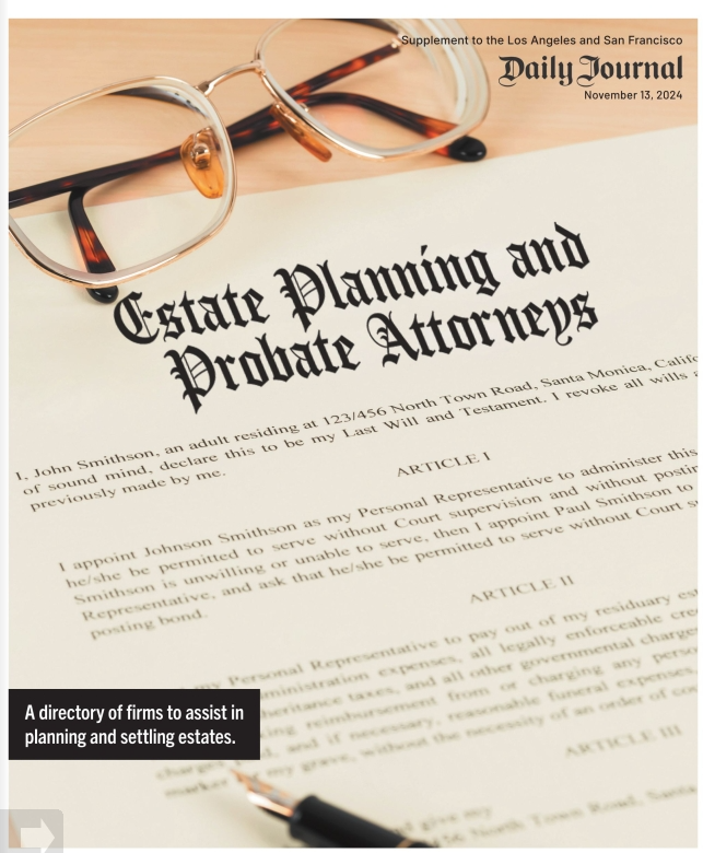 Estate Planning & Probate Attorneys Supplement