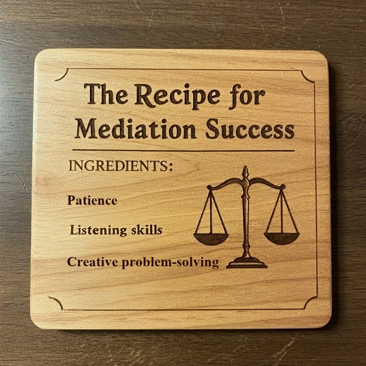 Mediation, like cooking, requires keen taste and deft hands