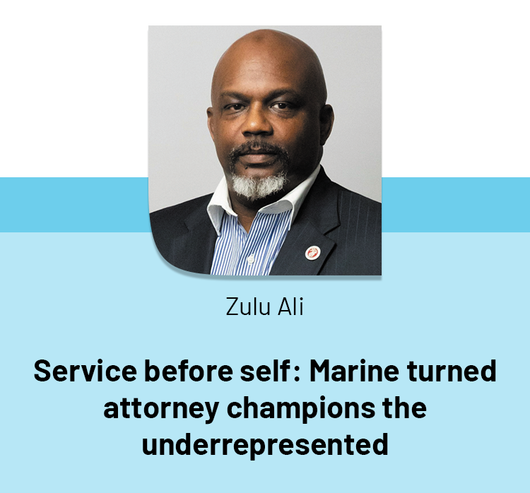 Service before self: Marine turned attorney champions the underrepresented