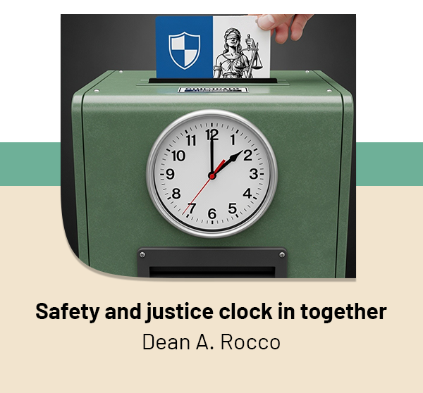Safety and justice clock in together
