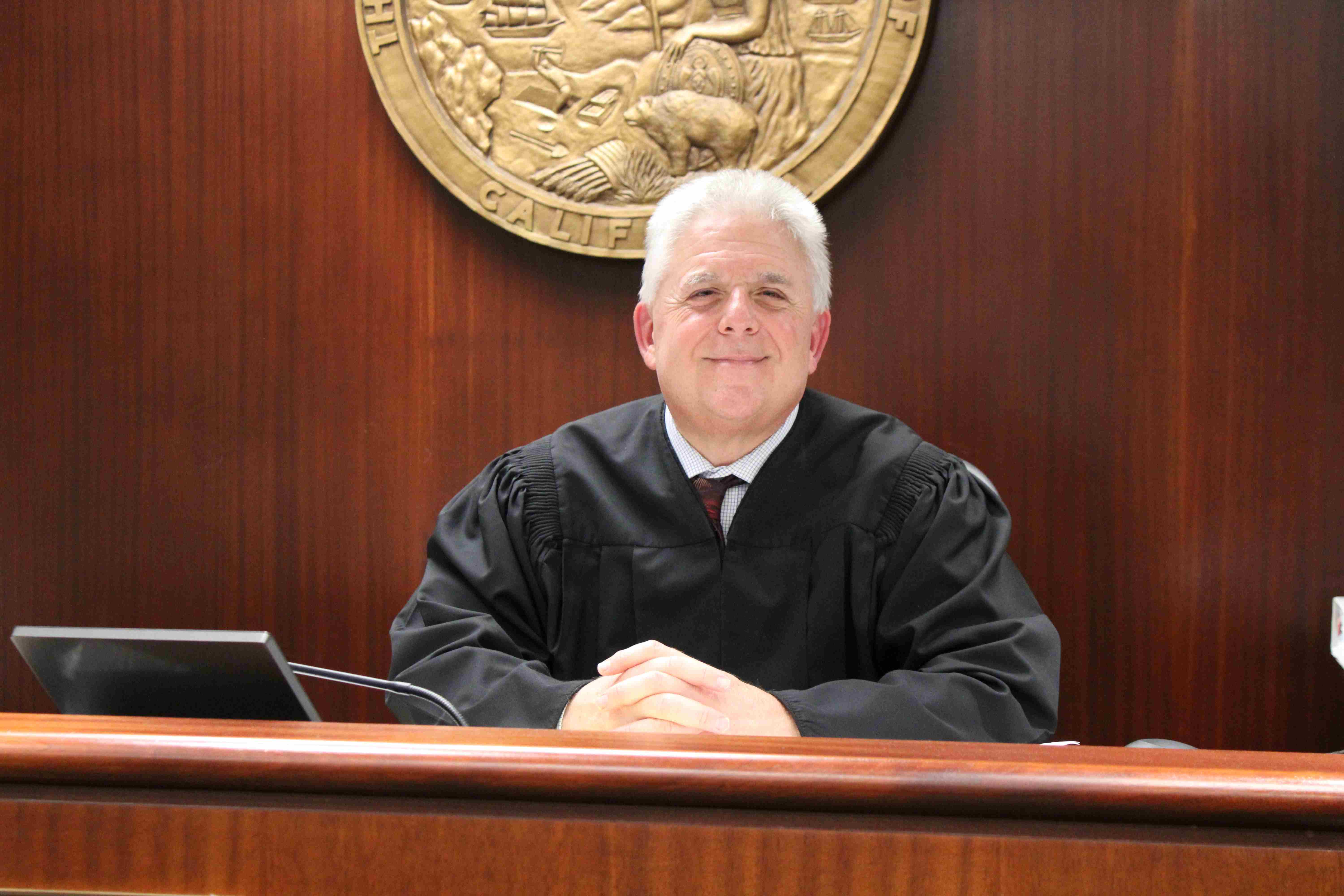 Judge Matthew Perantoni is an explainer, to the jury, court participants and public