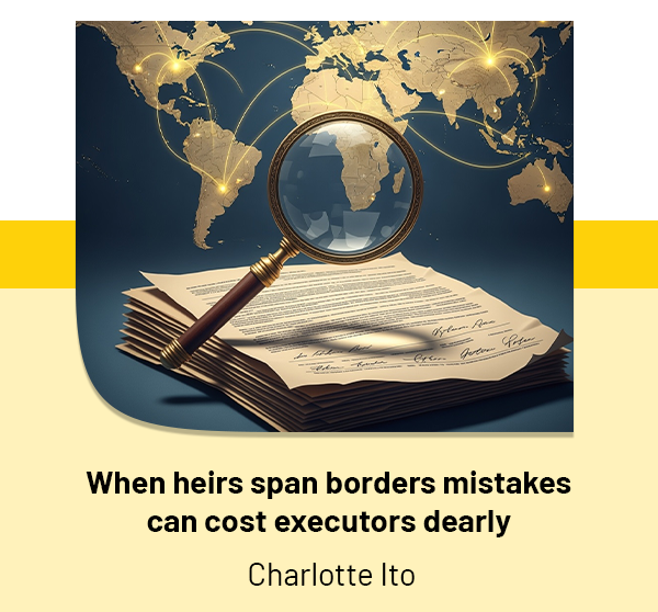 When heirs span borders mistakes can cost executors dearly