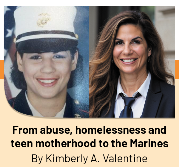 From abuse, homelessness and teen motherhood to the Marines