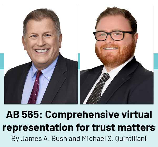 AB 565: Comprehensive virtual representation for trust matters