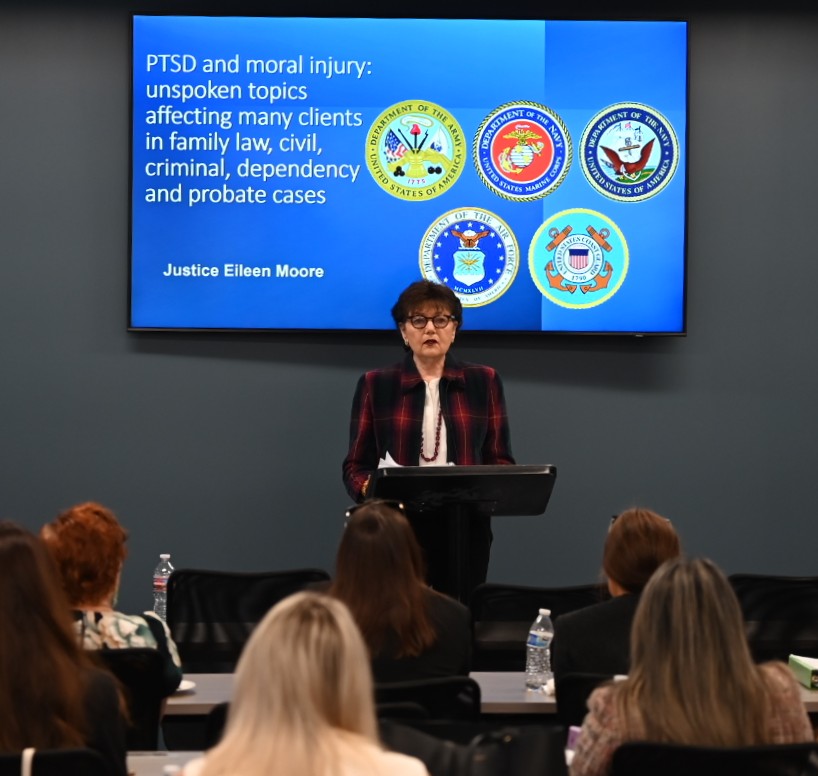 Justice urges lawyers to ask one key question: 'Have you served in the military?'