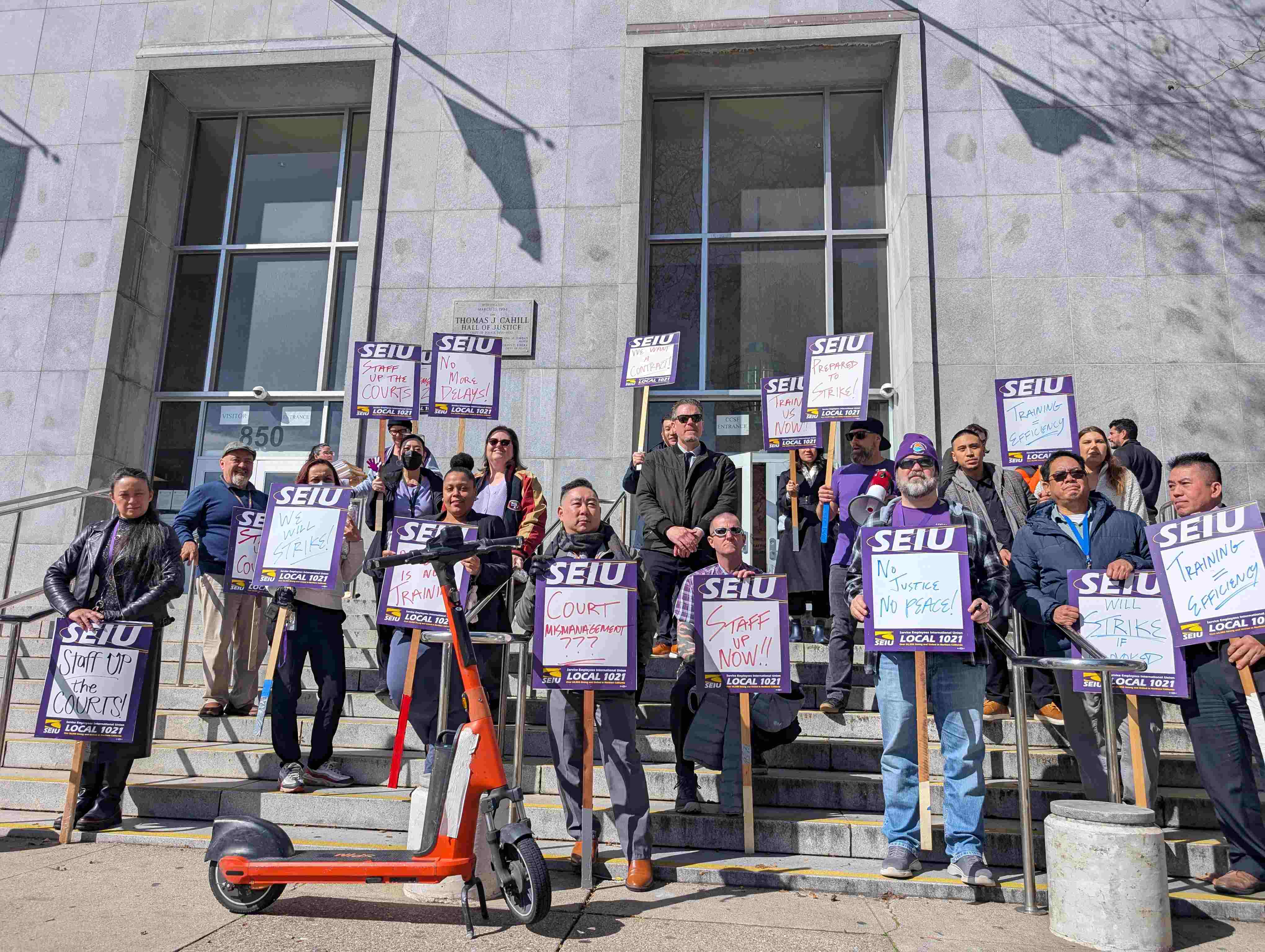  San Francisco court clerks threaten strike for more staff, better training