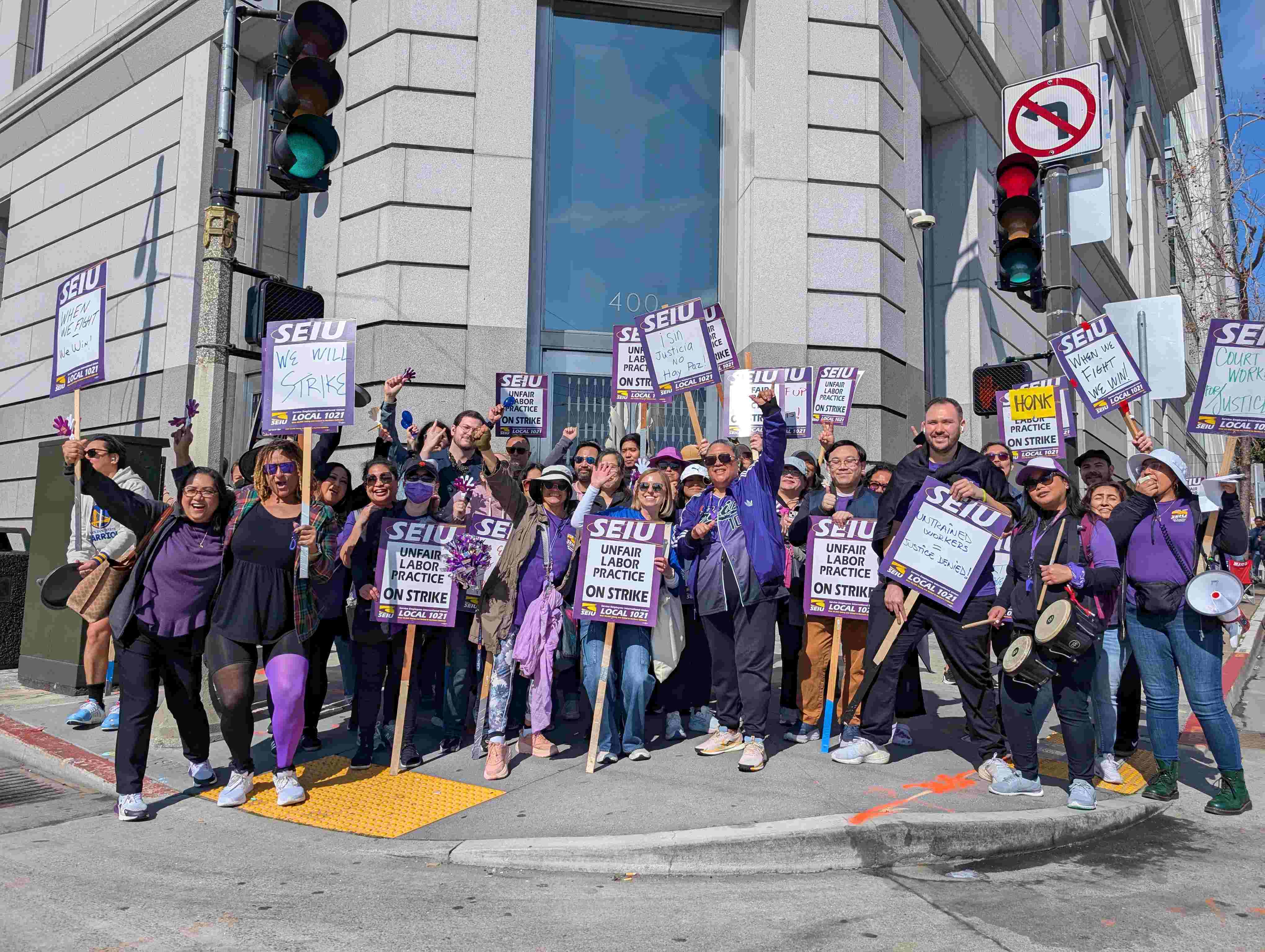 Clerks' strike shuts courtrooms, disrupts San Francisco proceedings