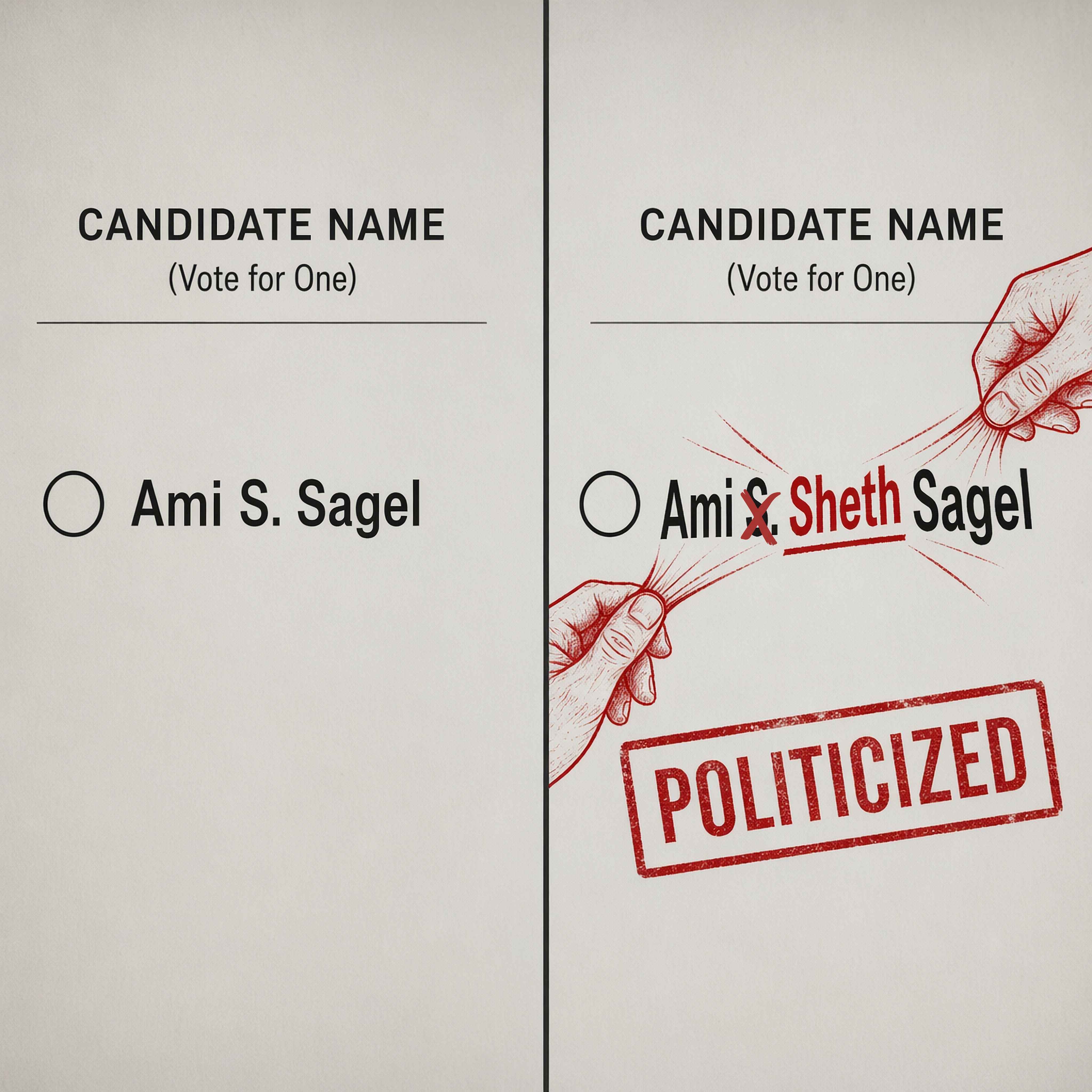 Charles E. Pell's campaign against Judge Ami S. Sagel is rooted in racism