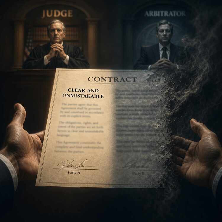 When arbitration contracts speak clearly and unmistakably, courts step aside
