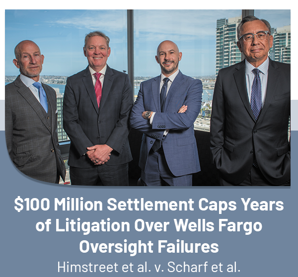 $100 Million Settlement Caps Years of Litigation Over Wells Fargo Oversight Failures 