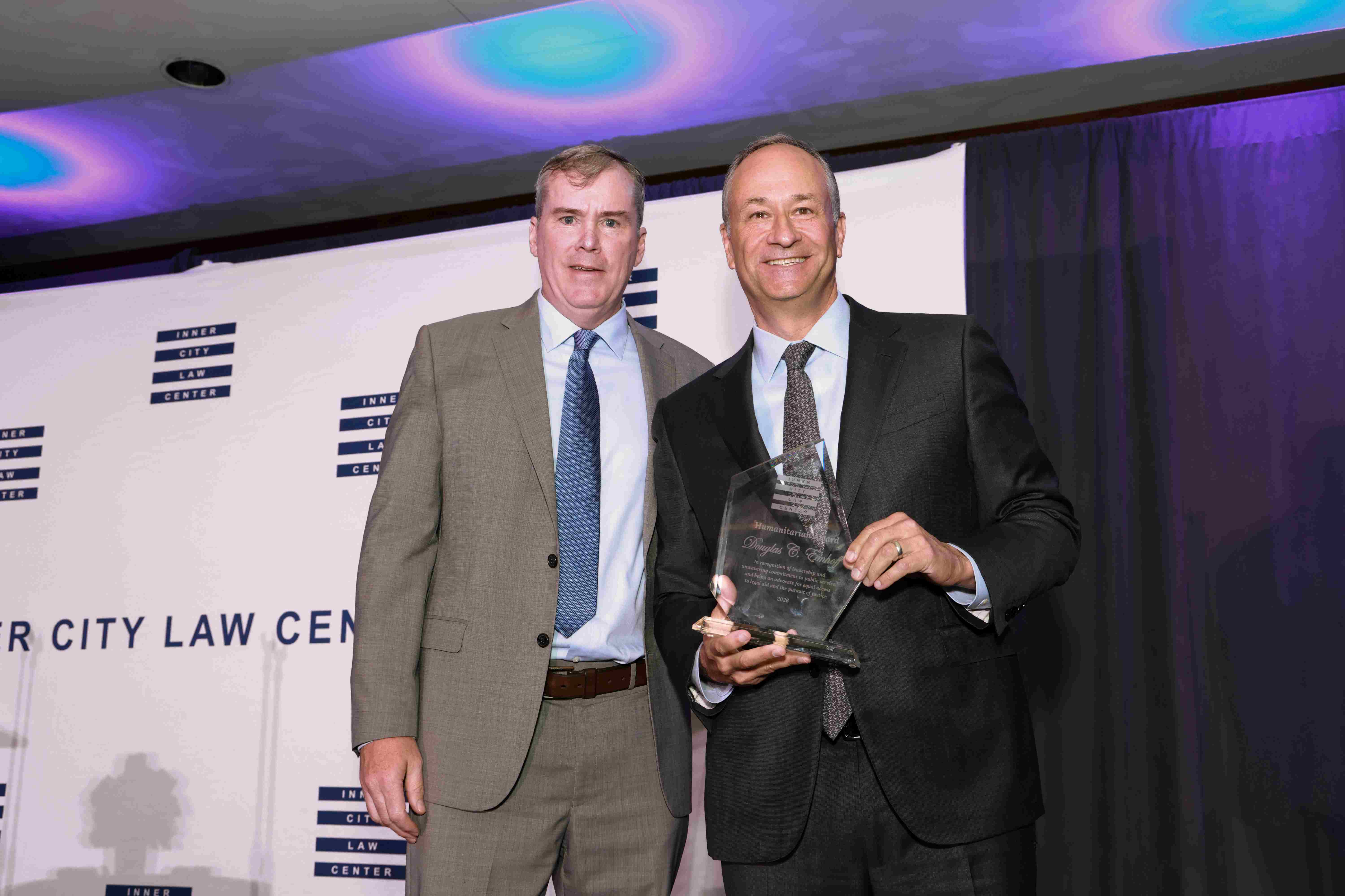 Emhoff honored at Inner City Law Center in Los Angeles