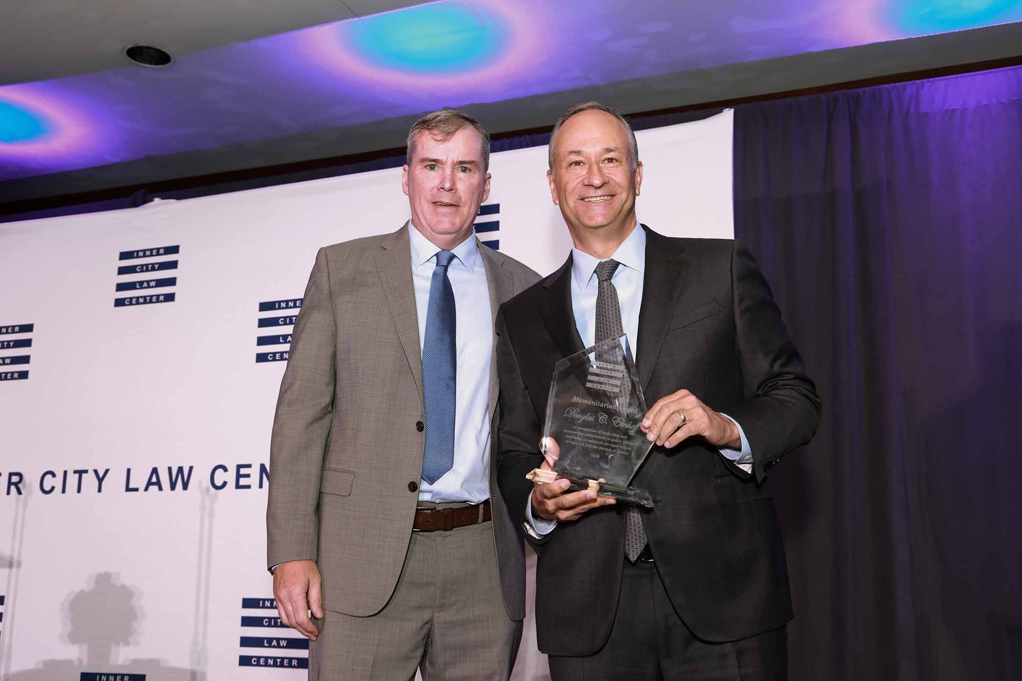Emhoff honored at Inner City Law Center in Los Angeles