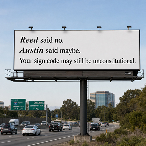 <i>Reed v. Town of Gilbert</i>: Sign regulation 10 years later