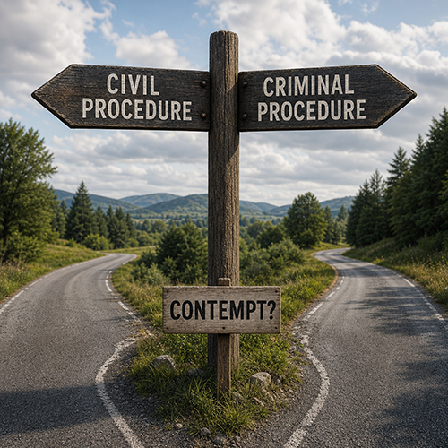 The uncertain rules of contempt discovery