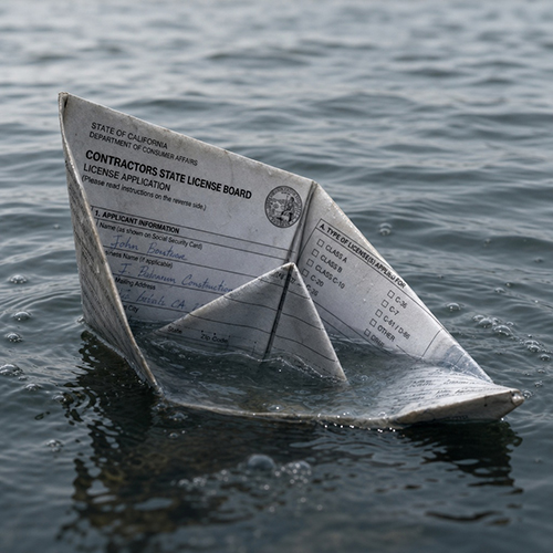The license lie that sank a contractor