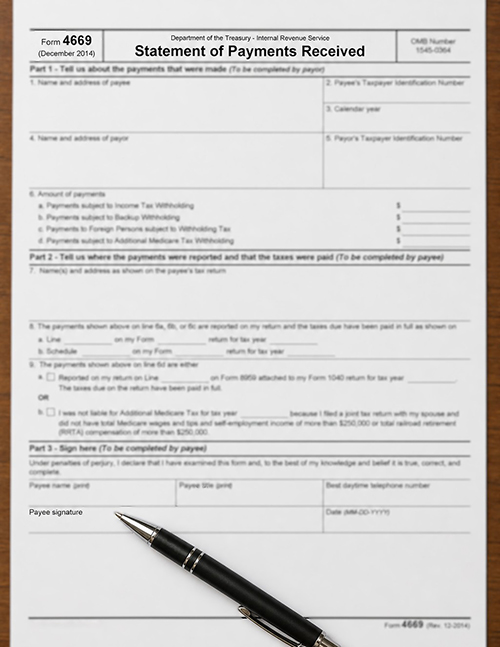 Employment settlement claims: Should you sign IRS Form 4669?