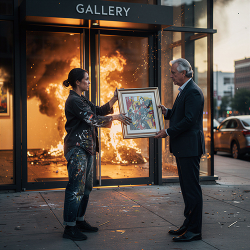 For fine art transactions, it's best to read the fine print