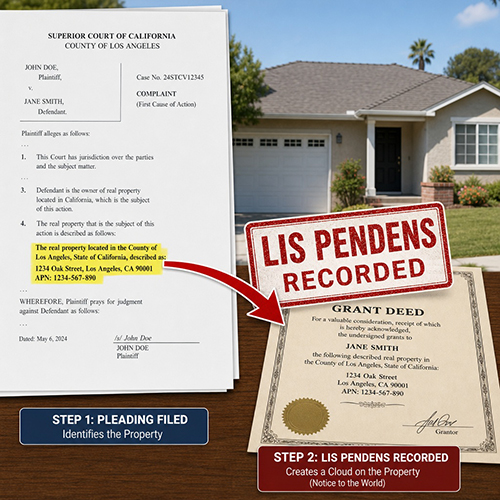 A lis pendens is only as good as the pleading behind it