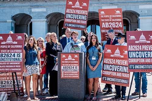 Conservative YouTuber sues to block California immigration-services privacy law