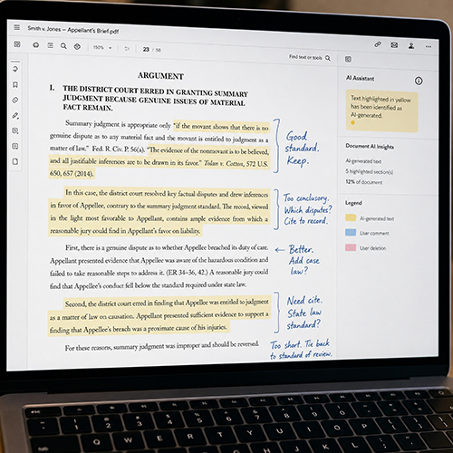 Working, Part 4: Setting up the structure of a brief