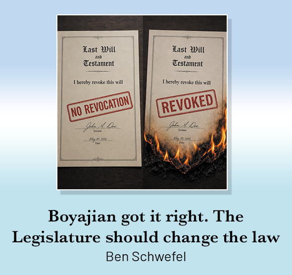 <i>Boyajian</i> got it right. The Legislature should change the law