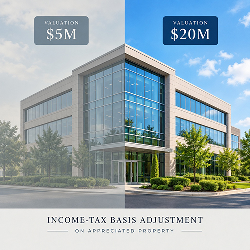 Using unused estate-tax exemption to reduce capital gains