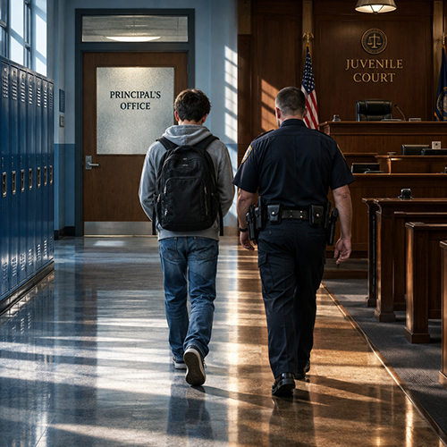 Schoolhouse searches blur the line between discipline and policing