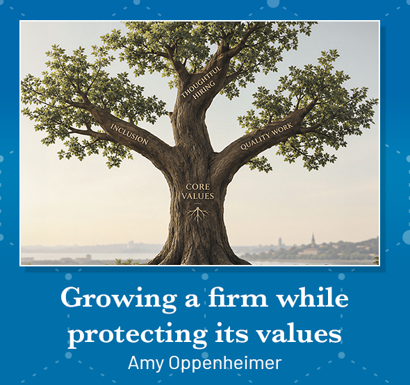 Growing a firm while protecting its values