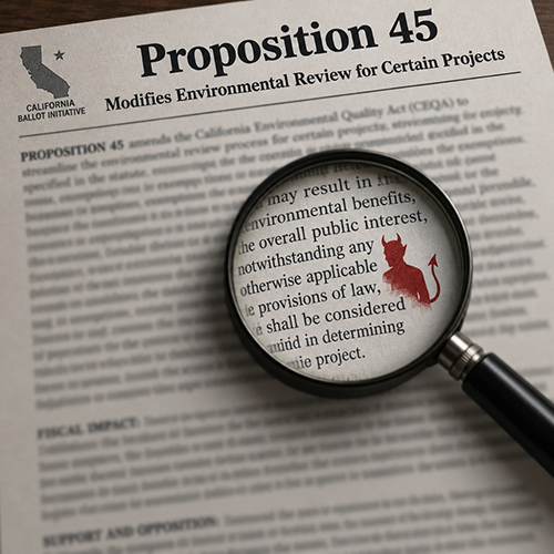 The devil in the details of Prop. 45