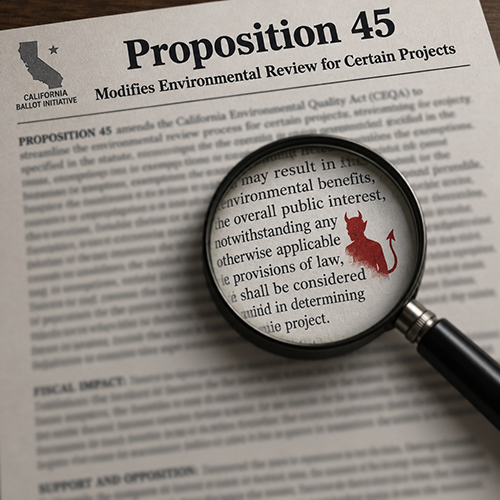 The devil in the details of Prop. 45