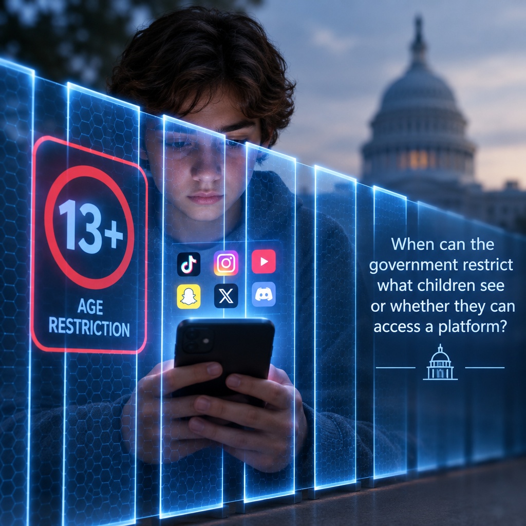 Algorithms, 'addictive' features and age limits: The First Amendment's social media patchwork