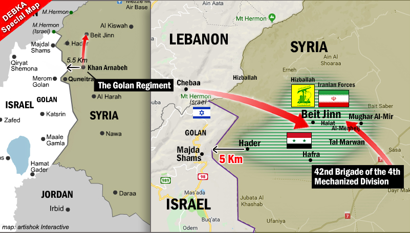 Image result for images of map syria borders israel