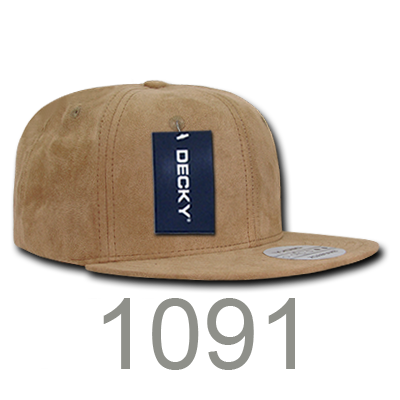 1091 - Faux Suede Snapbacks