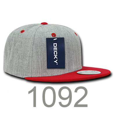 1092 - Heather Grey Snapbacks