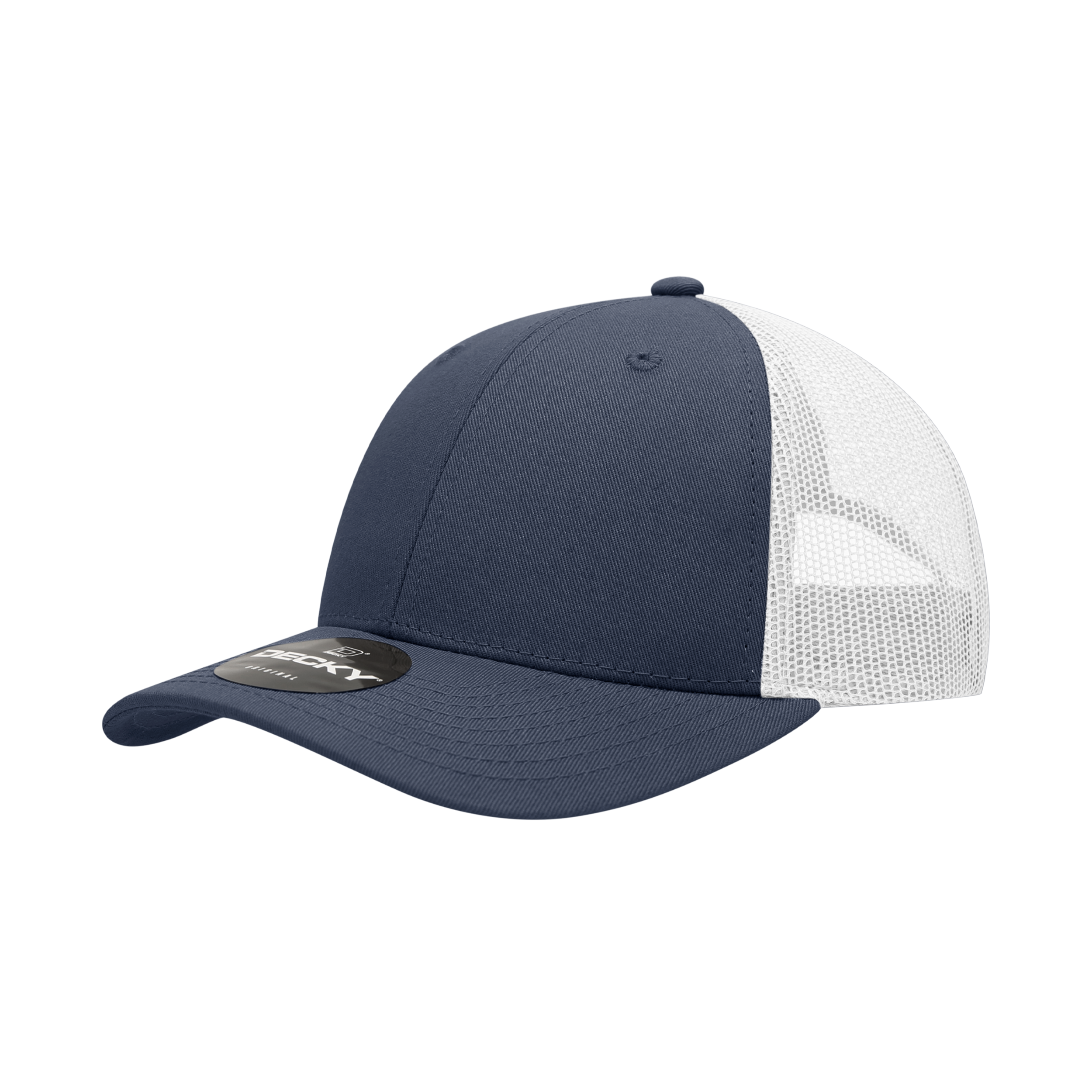 Decky 6 Panel Low Profile Structured Cotton Trucker - 214
