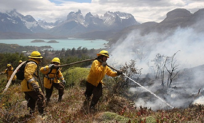 Incendio Torres del Paine